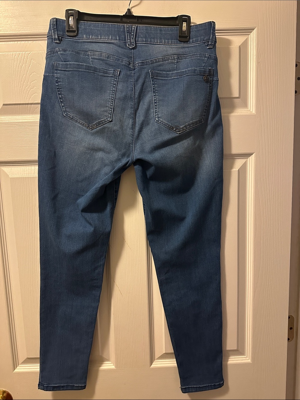 Women’s Democracy ‘Ab’ Solution Medium Blue Stretch Skinny Jeans - Size 12P